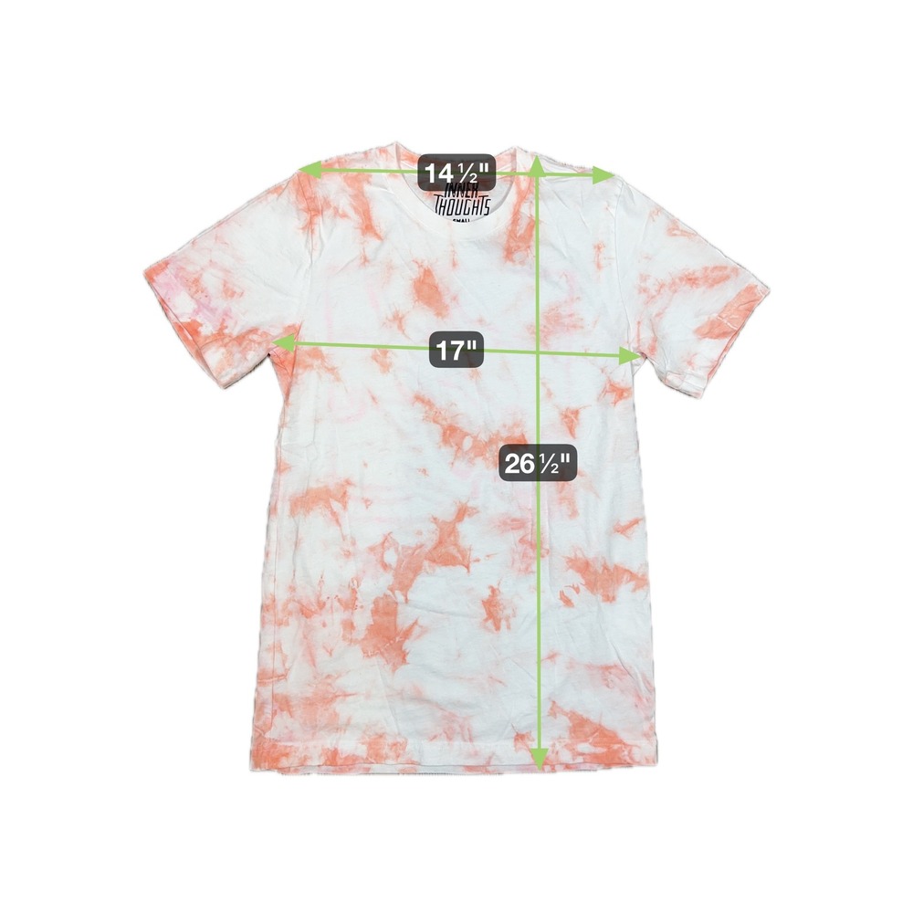 Orange & Pink Tie Dye I Did It For Me‎ w/ Pink Watercolor Effect Boho Summer - Picture 7 of 7